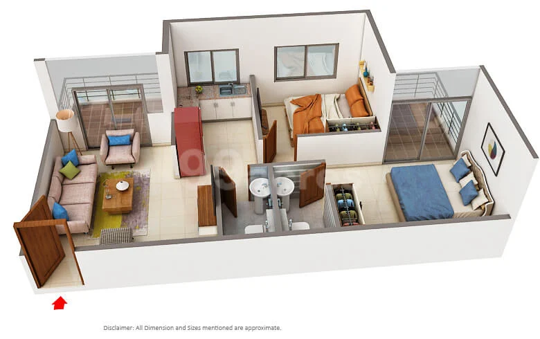2 BHK Plan