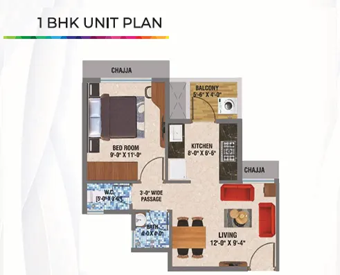 1 BHK Plan