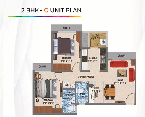 2 BHK Plan